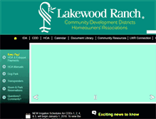 Tablet Screenshot of lakewoodranchgov.org